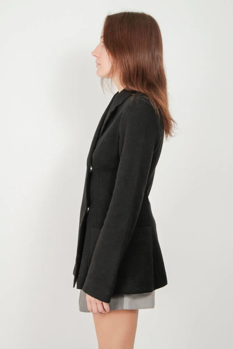 BOILED WOOL BLAZER